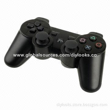 Wireless Bluetooth Dual Shock Video Game Consoles for Sony PS3, Built-in Rechargeable Li Battery